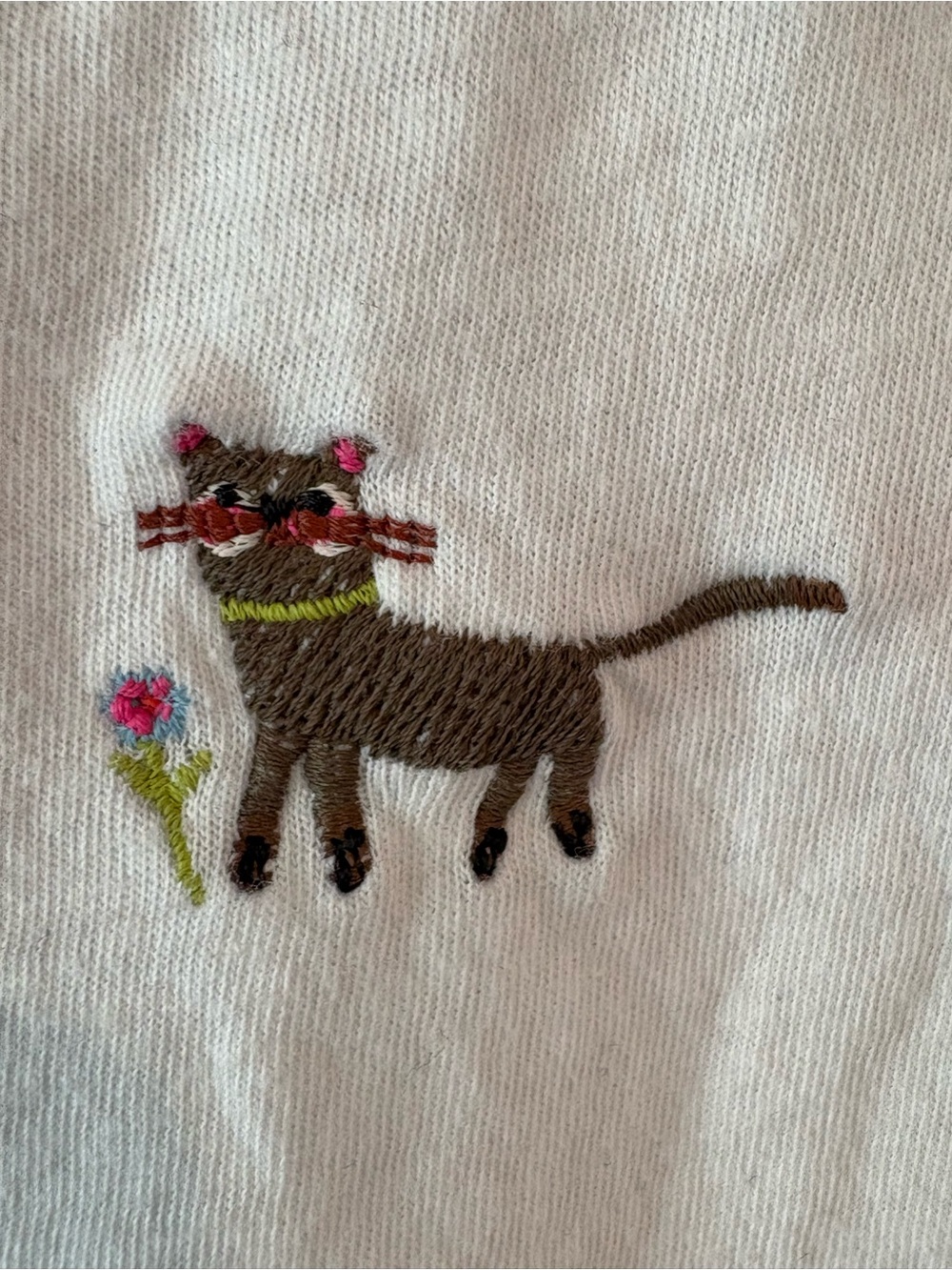 Natural Life Fave Little Things embroidered t-shirt featuring cats and dogs. - Picture 15 of 16